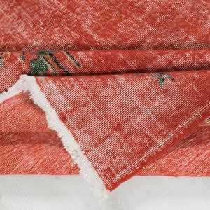 6x9 Vintage Rug, Red Turkish Rug, 6x9 Oushak Rug, Oriental Rug, Living Room Rug, Dining Room Rug, Antique Rug, 6x9 Rug, Large Rug, Red Rug