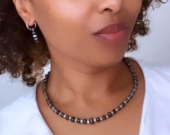 Natural Freshwater Pearl Jewelry Set, Adjustable, Black Pearl Necklace, Pearl Jewelry, Gift Jewelry Set