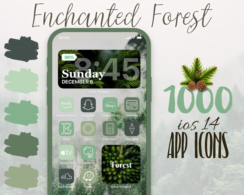 Green Mint App Icons iOS14 for iPhone iOS 14 Aesthetic Etsy