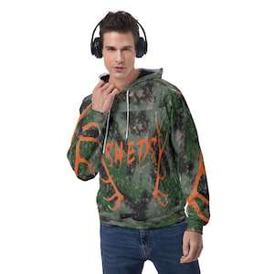 All-Over Print Men&#39;s Raglan Pullover Hoodie