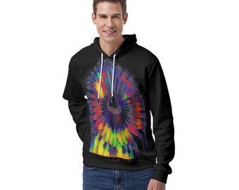 All-Over Print Men's Pullover Hoodie Without Pocket