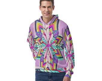 All-Over Print Men's Pullover Hoodie Without Pocket