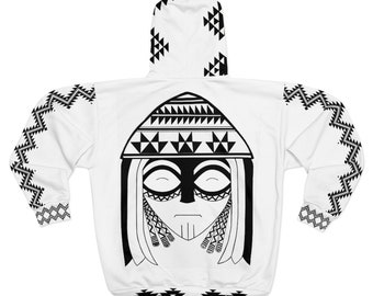 AOP Unisex Zip Hoodie Grandmother