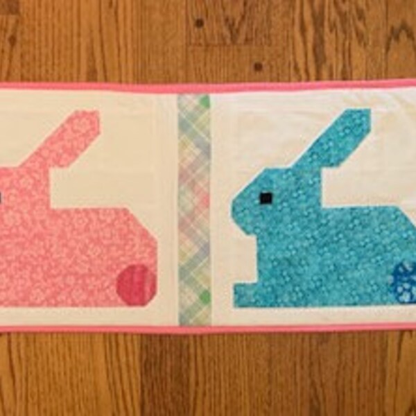 Sweet Easter Bunny Quilted Table Runner NCU0HNH341 main image 0