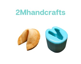 Clearance- Fortune Cookie Silicone Mold| Asian Cuisine Mold| Soap | Candle| Wax| Resin (Not Food Grade)