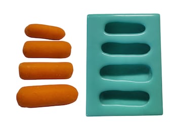 Clearance- Baby Carrot Silicone Mold | Soap, Candle, Wax, Resin (Not Food Grade)