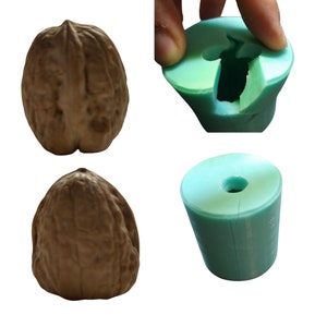 Whole Walnut Silicone Mold| Nuts Spices Shaped Mold for Soap| Wax| Resin| 3D Acorn Mold| Not Food Grade