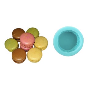 1pc Macaroon Cookie| Dessert Shape Silicone Mold| Soap Mold| Candle Mold | Mold for Wax| Mold for Resin| Not Food Grade
