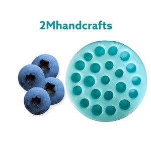Blueberry Silicone Mold. Realistic Blueberry food shape Silicone Mold |Candle Mold| Wax Mold| Soap Mold| Resin Castings| Not Food Grade