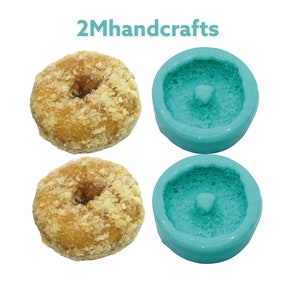 2pc Realistic Mini doughnuts Mold| Dessert Shape Silicone Mold| Soap| Candle | Mold for Wax| Mold for Resin| Not Food Grade