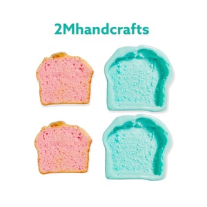 2pc Realistic Pound Cake Slice| Dessert Shape Silicone Mold| Soap| Candle | Mold for Wax| Mold for Resin| Not Food Grade