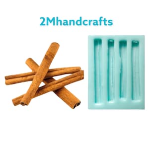 Cinnamon Stick Silicone Mold: Candle Mold | Realistic Food Shape Soap Mold| 3D Candle Wax Mold| Not Food Grade
