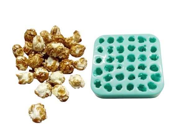 35pc Caramel Popcorn Shape Silicone Mold Realistic Food Shape for Soap  Candle Embeds Mold for Wax Candle and Soap Not Food Grade 