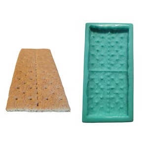 1Pc Whole Gram Cracker Silicone Mold | Food Shaped Soap| S’mores shape wax candle mold| Not Food Grade