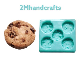 Clearance- Realistic Mini Cookie Silicone Mold | Resin, Wax, Soap (Not Food Grade)