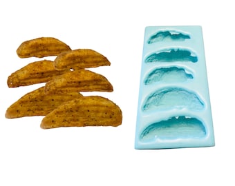 Fries Potato Wedges Silicone Mold| Food Shape Silicone Mold| Soap Mold| Candle Mold | Mold for Wax| Mold for Resin| Not Food Grade