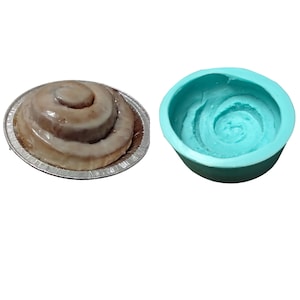 Large Cinnamon Bun Mold| Realistic Dessert Shape Silicone Mold| Soap| Candle | Mold for Wax| Mold for Resin| Not Food Grade