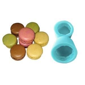 2pc Macaroon Cookie| Dessert Shape Silicone Mold| Soap Mold| Candle Mold | Mold for Wax| Mold for Resin| Not Food Grade