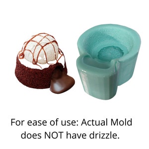 1pc Lava Cake Silicone Mold| Dessert Shape Silicone Mold| Soap Mold| Candle Mold | Mold for Wax| Mold for Resin| Not Food Grade