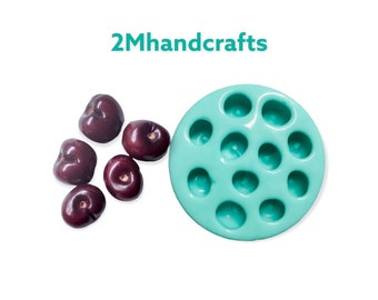 Realistic Cherry Food Shape silicone Mold for Soap | Wax | Resin Castings.| Not Food Grade