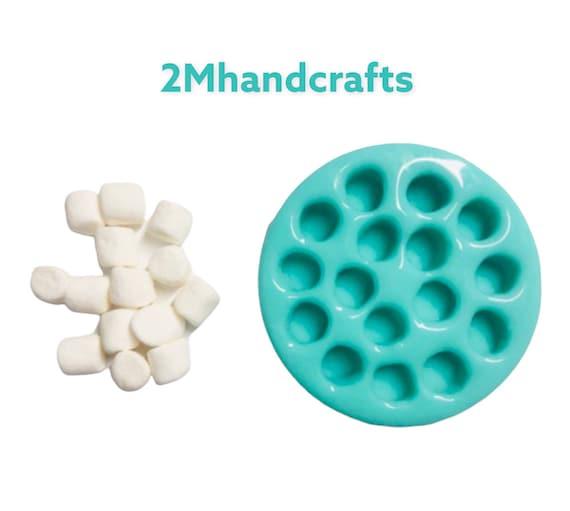 Mini Marshmallow Silicone Mold Realistic Marshmallow Mold Candle Soap  Embeds Resin. Not Food Grade 