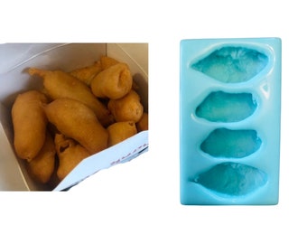 Clearance- Sweet & Sour Chicken Pillows Silicone Mold| Asian Cuisine Mold| Soap| Candle | Wax| Resin| Not Food Grade