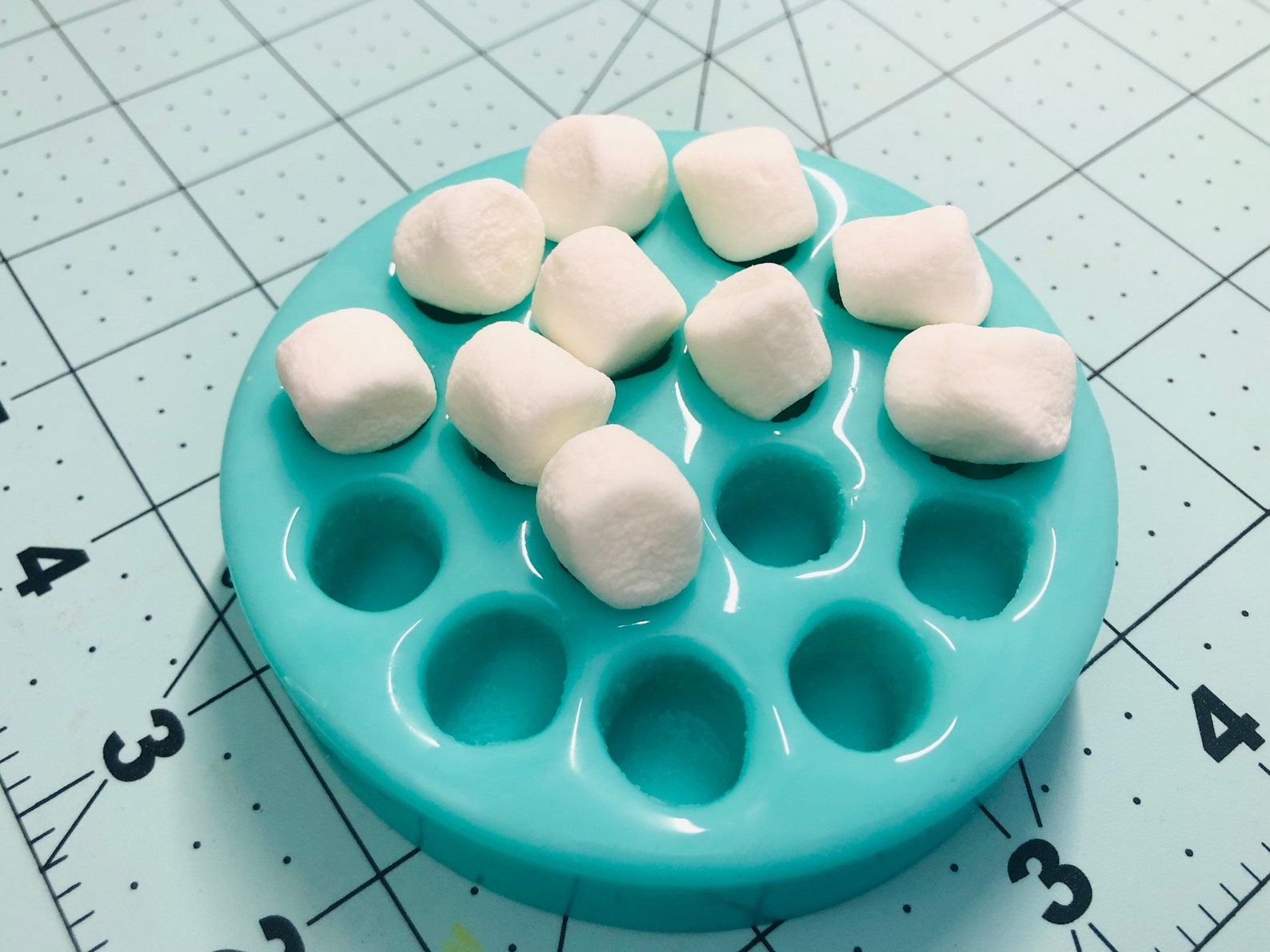 16pc Mini Marshmallow Silicone Mold Realistic Marshmallow Etsy