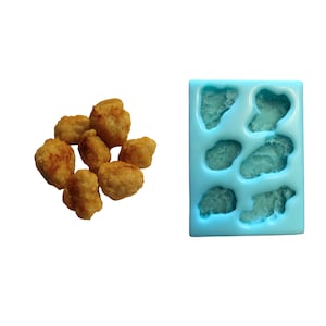 Popcorn Chicken Chunks Silicone Mold| Asian Cuisine Mold| Soap| Candle | Mold for Wax| Mold for Resin| Not Food Grade