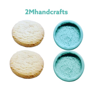 2pc Realistic Sugar Cookie| Dessert Shape Silicone Mold| Soap| Candle | Mold for Wax| Mold for Resin| Not Food Grade