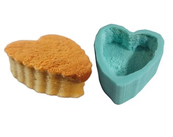 Plain Heart Cake Silicone Mold| Food Shape Soap Mold | Cake Shape Wax Candle Mold| Not Food Grade