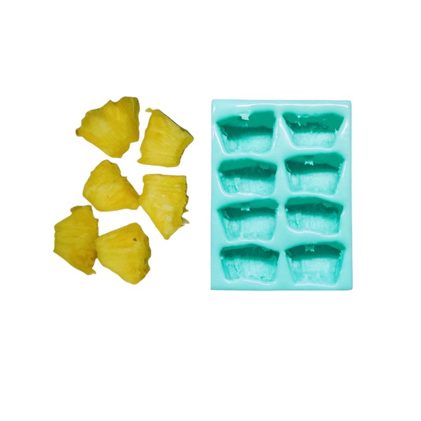 Pineapple Chunks Tidbits Silicone for Wax Melts | Candles |Soap| Resin Castings| Embeds| Not Food Grade