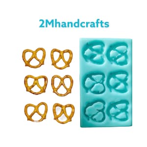 Realistic Mini Pretzels Mold| Snack Shape Silicone Mold| Soap| Candle | Mold for Wax| Mold for Resin| Not Food Grade
