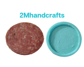 Clearance- Salami Slice Silicone Mold | Charcuterie Board Components Silicone Mold| | Soap| Candle | Wax| Resin| Not Food Grade