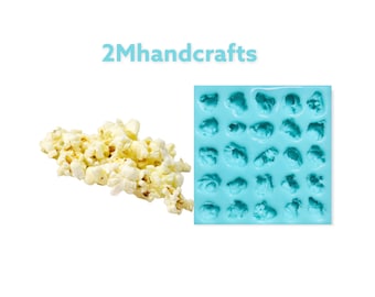 Popcorn shape silicone mold, realistic food shape for soap candle embeds mold,Mold for wax|candle Mold and soap Mold| Not Food Grade