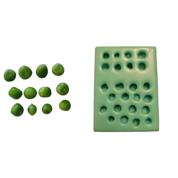 Cooked Green Peas Shape Silicone Mold| Food Shape Silicone Mold| Soap| Candle | Mold for Wax| Mold for Resin| Not Food Grade