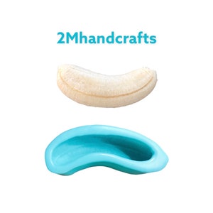 Dwarf Mini Banana W/O Peel Silicone Mold| Dessert Shape Silicone Mold| Soap Mold| Candle Mold| Mold for Wax| Mold for Resin| Not food Grade