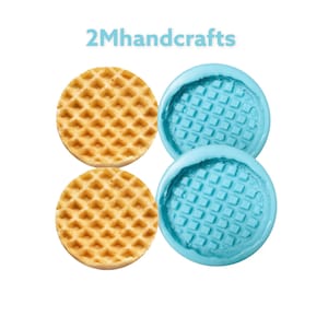 2 pc Realistic Waffle Mold| Dessert Shape Silicone Mold| Soap| Candle | Mold for Wax| Mold for Resin| Not Food Grade