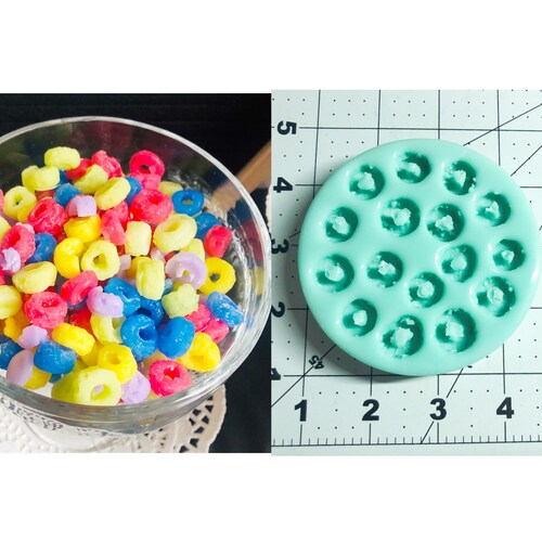 50 Pc Fruity Loop Type Cereal Silicone Mold. for Resin Wax Etsy