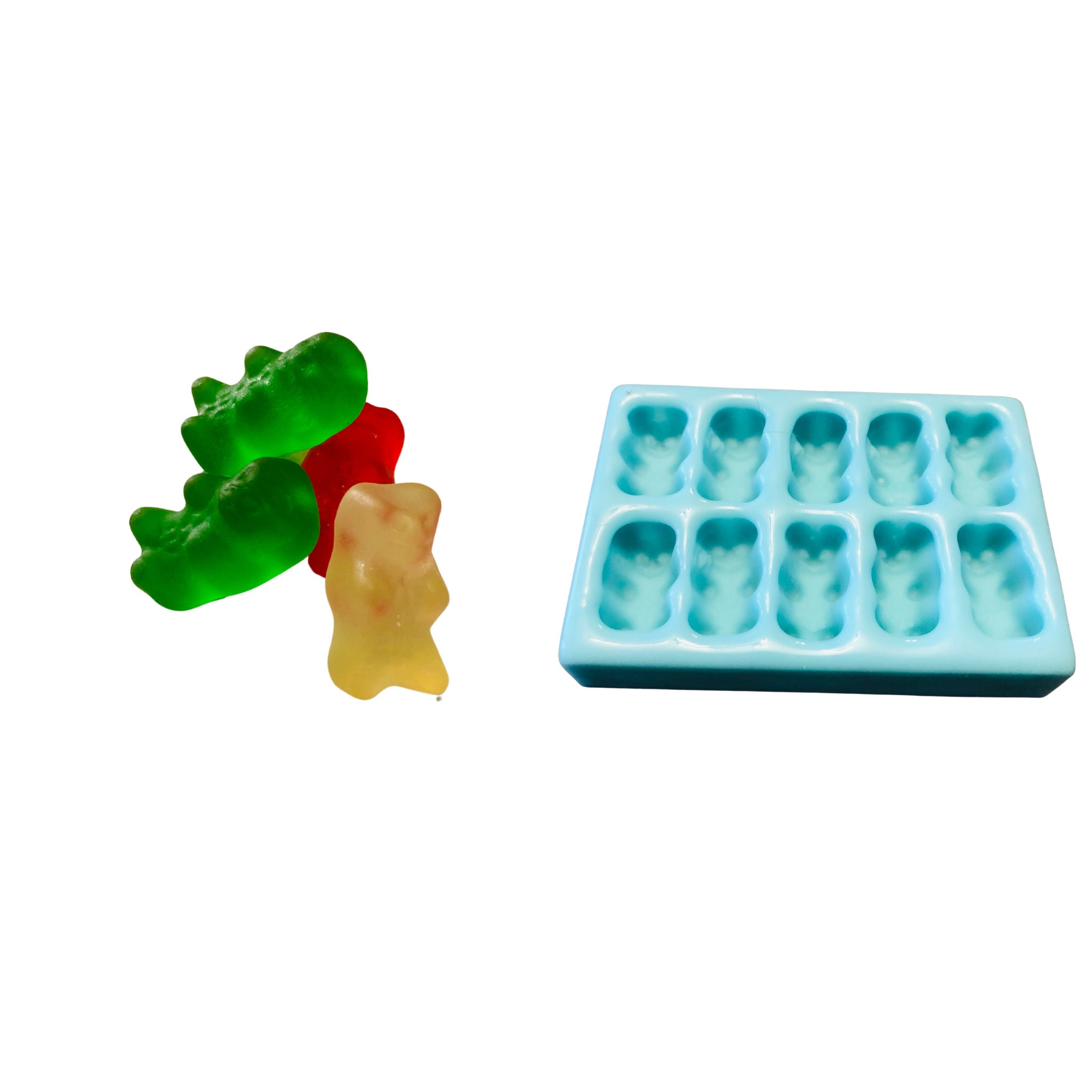 4pc Jelly Gummy Worms Shape Silicone Mold Candy Shaped Silicone Mold Soap  Candle Mold for Wax Mold for Resin Not Food Grade 