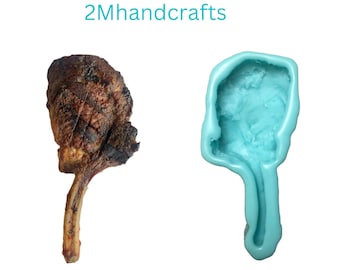 Clearance- Lamb Rib Chop Silicone Mold | Candle, Soap, Resin, Wax (Not Food Grade)