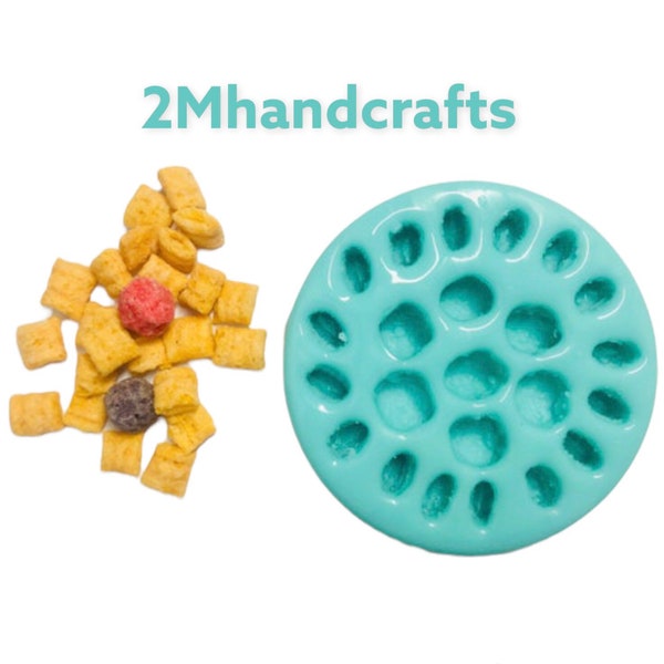 23pc Crunch and Berries type cereal Silicone Mold. For Resin| Wax| Candle Embeds| Soap Silicone Mold| Not Food Grade