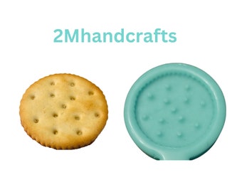 Clearance- Round Cracker Silicone Mold | Soap, Candle, Resin | Not Food Grade
