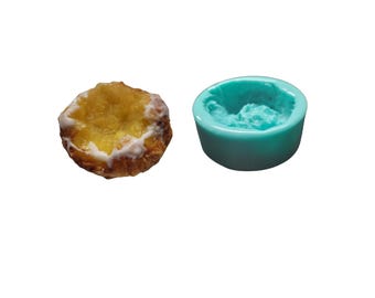 Realistic Cheese Danish Pastry Silicone Mold for Resin, Soap, Wax Crafts (Not Food Grade)
