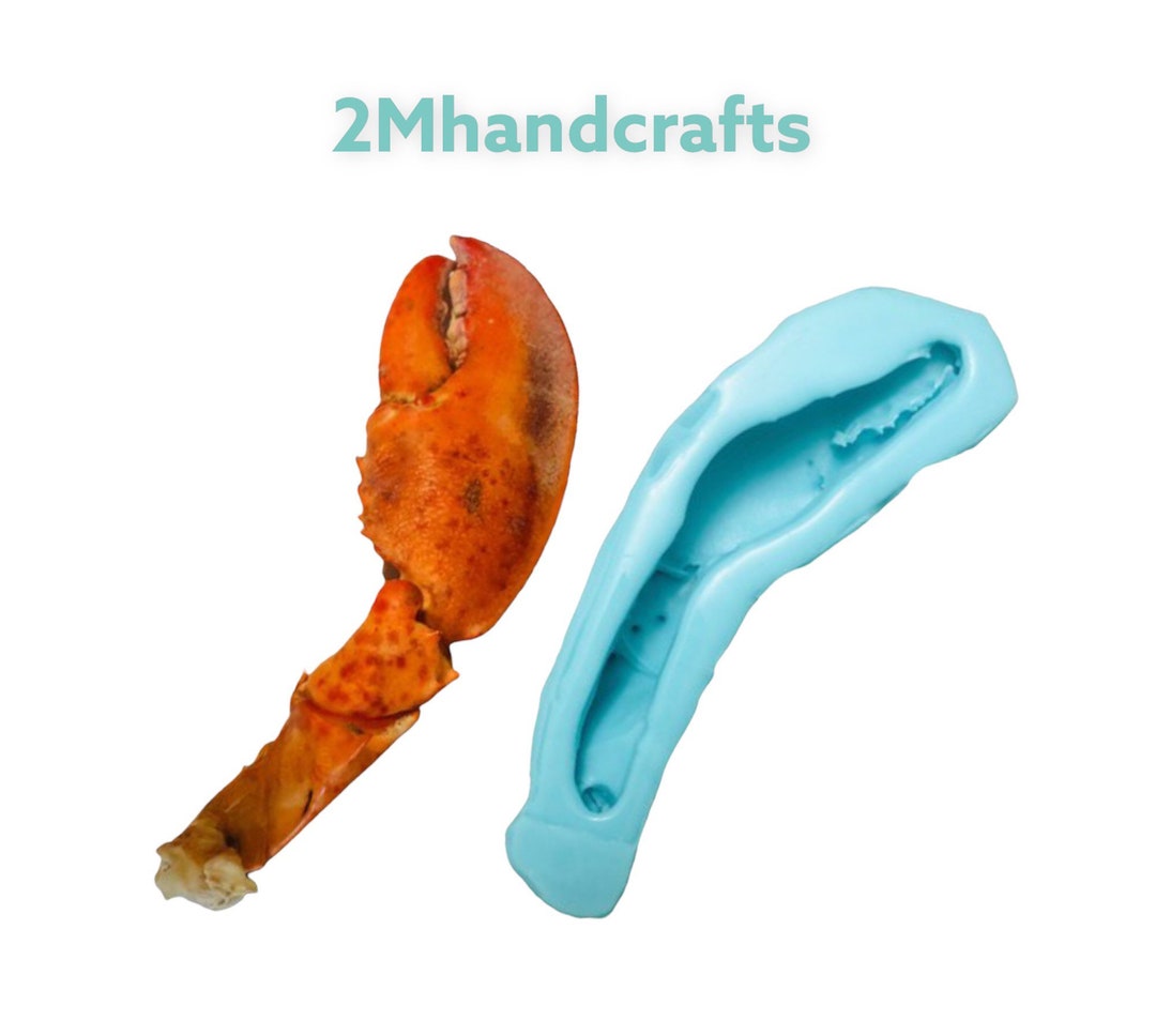 1pc Realistic Cooked Right Lobster Claw Silicone Mold Food Shape Silicone Mold Soap Candle Mold
