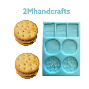 Snackable Sandwich Components Shapes Silicone Mold| Snack Shape Silicone Mold| Soap| Candle | Mold for Wax| Mold for Resin