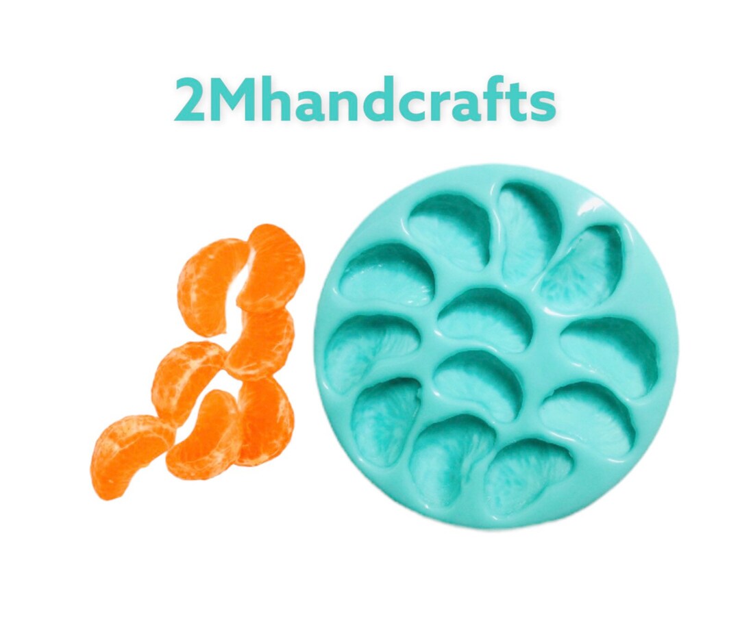 12pc Mandarin Citrus Silicone Mold. Tangerine Orange Silicone Etsy