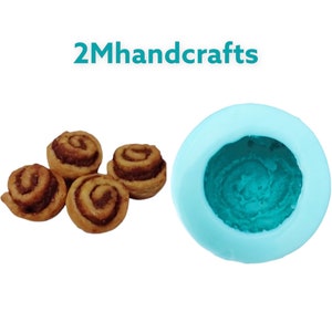 1pc Small Cinnamon Roll Silicone Mold| Dessert Shape Silicone Mold| Soap| Candle | Mold for Wax| Mold for Resin| Not Food Grade