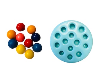 Gum Balls Shape Silicone Mold| Candy Shaped Silicone Mold| Soap Mold| Candle Mold| Mold for Wax| Mold for Resin| Not Food Grade