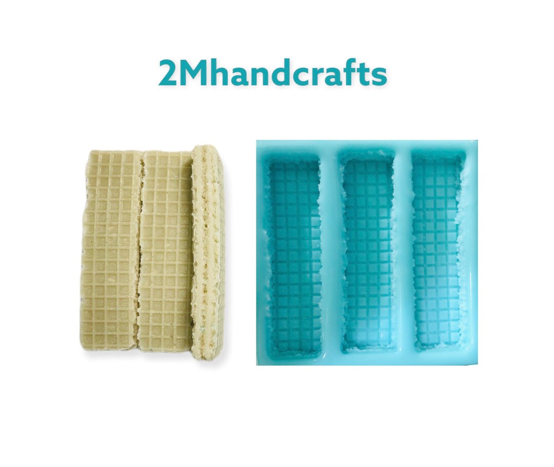 3pc Wafer Stick Bar Silicone Mold. Realistic Wafer Cookie Mold Etsy