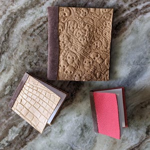 Tiny Leather Handmade Notebooks